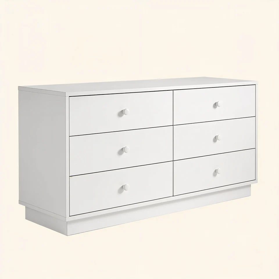 Wide Six Drawer Chest