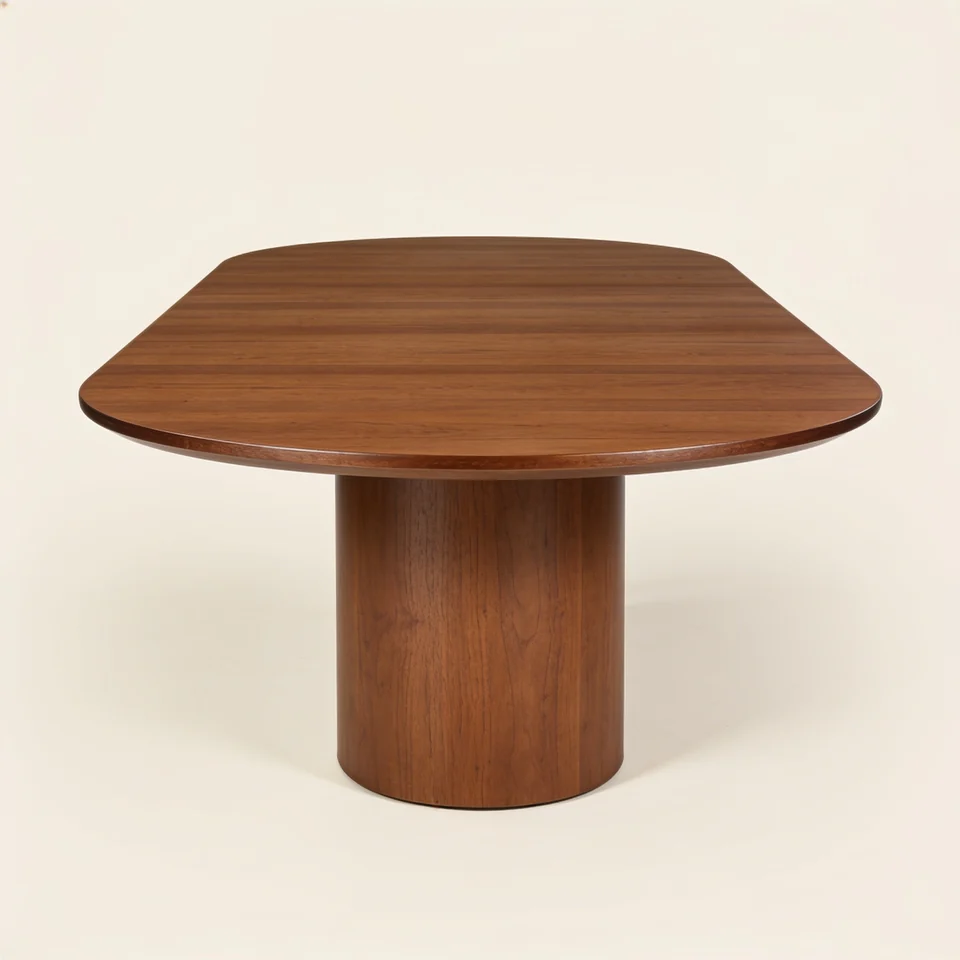 Oval Pedestal Dining Table